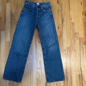 Citizens Of Humanity Annina High Rise Wide Leg Jeans in Pinnacle